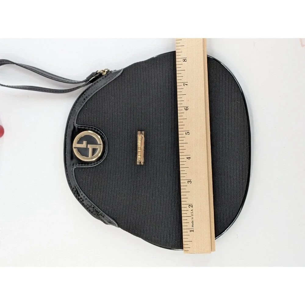 LOT 3!🖤GIORGIO Armani Beauty‎ Clutch Mini Purse Black Gold Lipstick Maestro 400